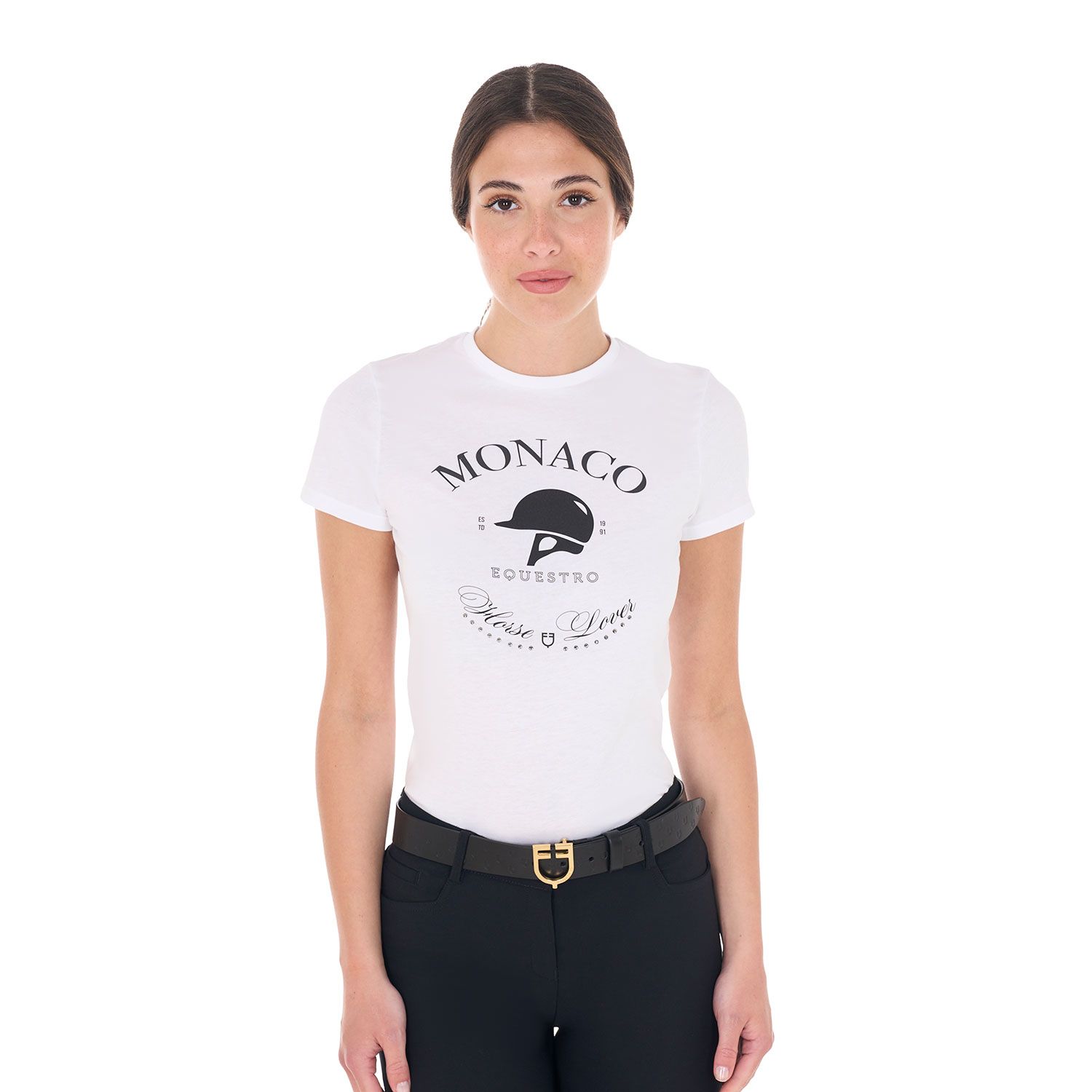 T-SHIRT DONNA MONACO EQUESTRO