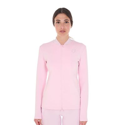 FELPA TECNICA DONNA ZIP E STRASS EQUESTRO FELPA TECNICA DONNA ZIP E STRASS EQUESTRO