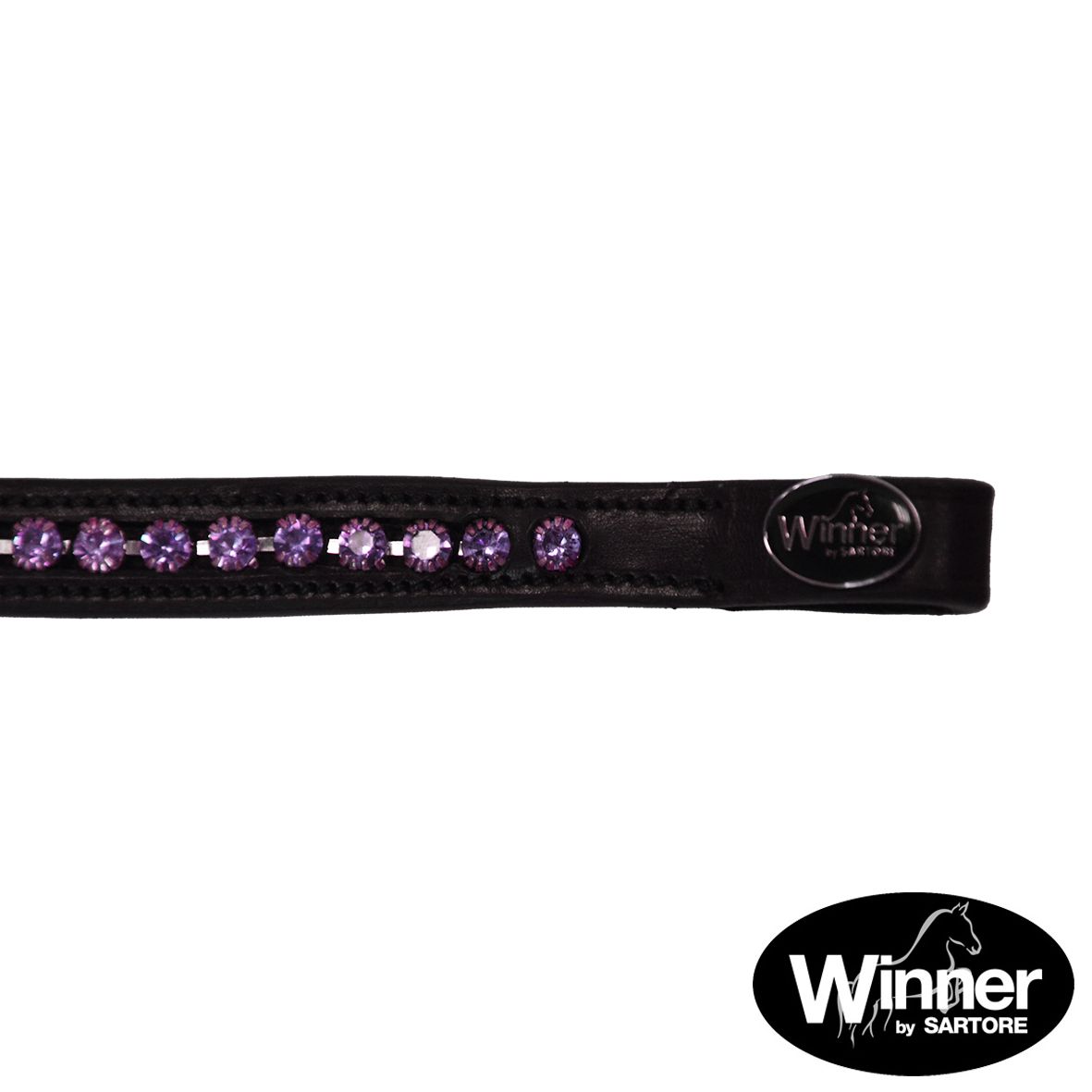 FRONTALINO CON STRASS LILLA