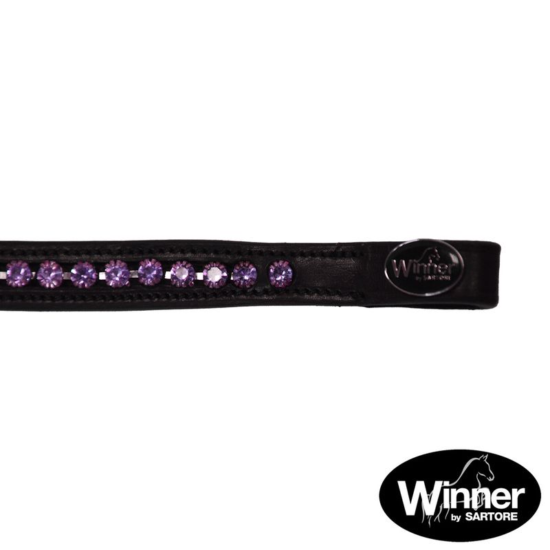 FRONTALINO CON STRASS LILLA