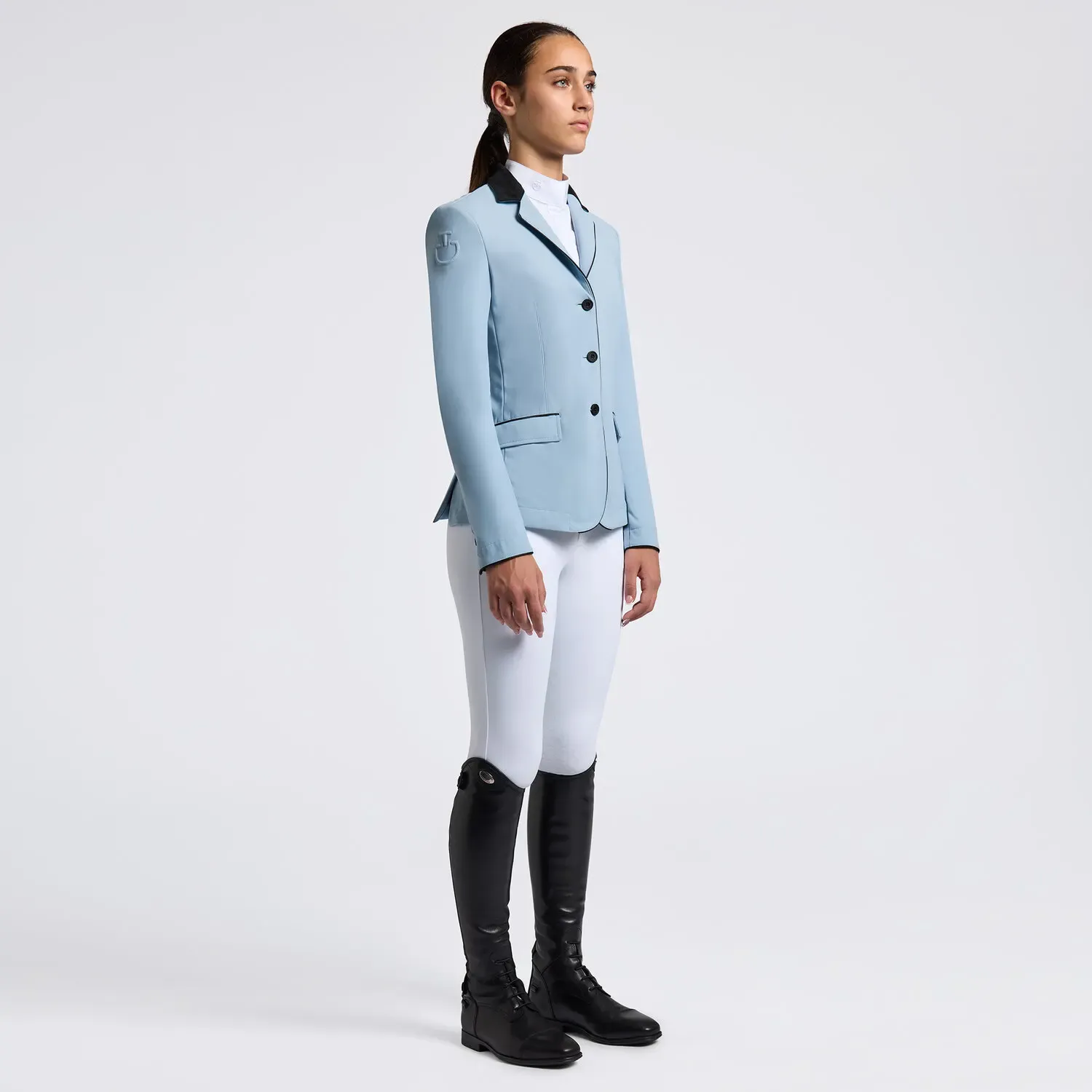 GIACCA DA CONCORSO DA BAMBINA CAVALLERIA TOSCANA CELESTE