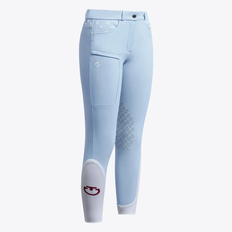 PANTALONI DA BAMBINA CON GRIP AL GINOCCHIO CAVALLERIA TOSCANA