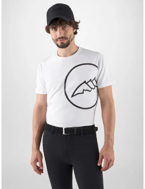 T-SHIRT UOMO CON MAXI LOGO STAMPATO CASTER EQUILINE