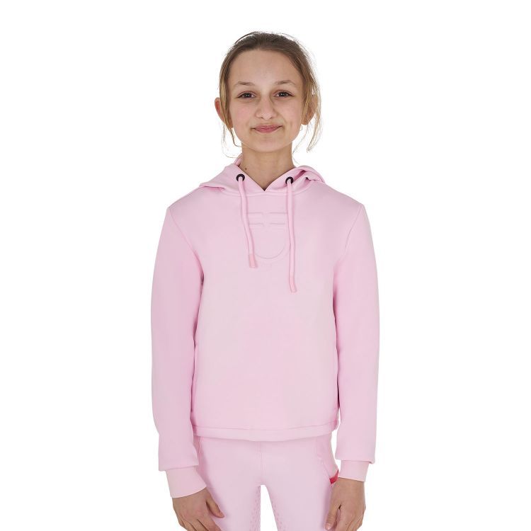 FELPA BAMBINA CON CAPPUCCIO EQUESTRO