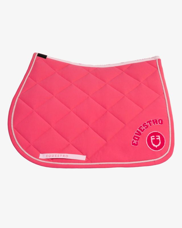 SET SOTTOSELLA + CUFFIA + COPERTA IN COTONE FUCSIA COLLEGE EQUESTRO