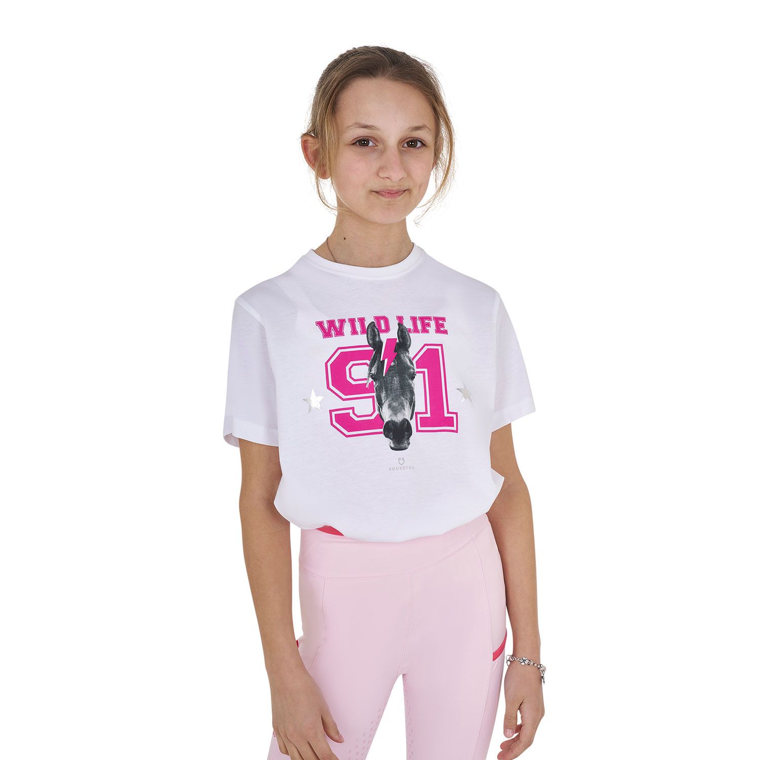 T-SHIRT BAMBINA WILD LIFE EQUESTRO