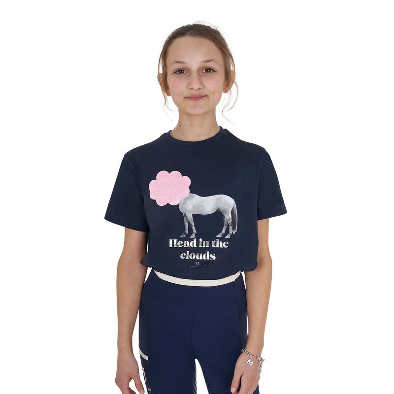 T-SHIRT BAMBINA CLOUDS IN THE HEAD EQUESTRO