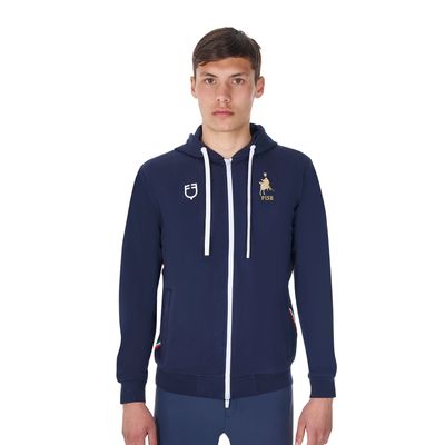 FELPA UOMO CON CAPPUCCIO EQUESTRO X FISE