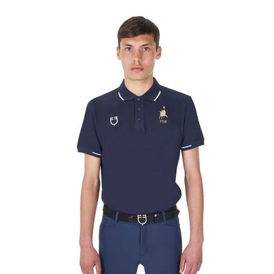 POLO DA ALLENAMENTO 3 BOTTONI EQUESTRO X FISE