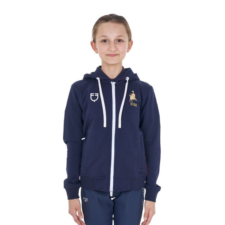 FELPA BAMBINO CON CAPPUCCIO EQUESTRO X FISE