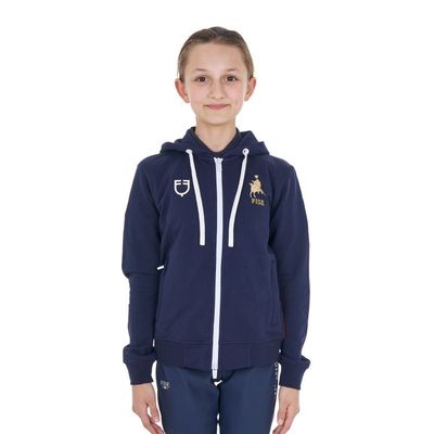 FELPA BAMBINO CON CAPPUCCIO EQUESTRO X FISE