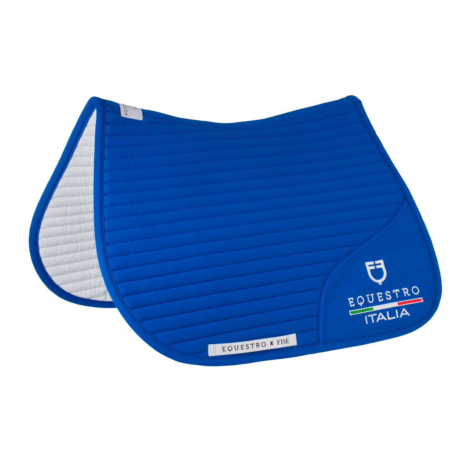 SET SOTTOSELLA + CUFFIA EQUESTRO X FISE AZZURRO ITALIA