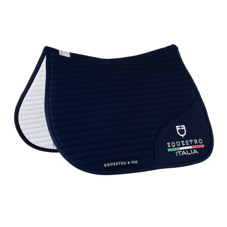 SET SOTTOSELLA + CUFFIA EQUESTRO X FISE BLU