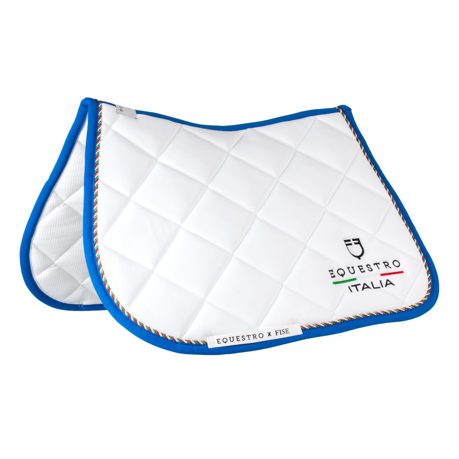 SET SOTTOSELLA + CUFFIA CON CORDINO EQUESTRO X FISE BIANCO