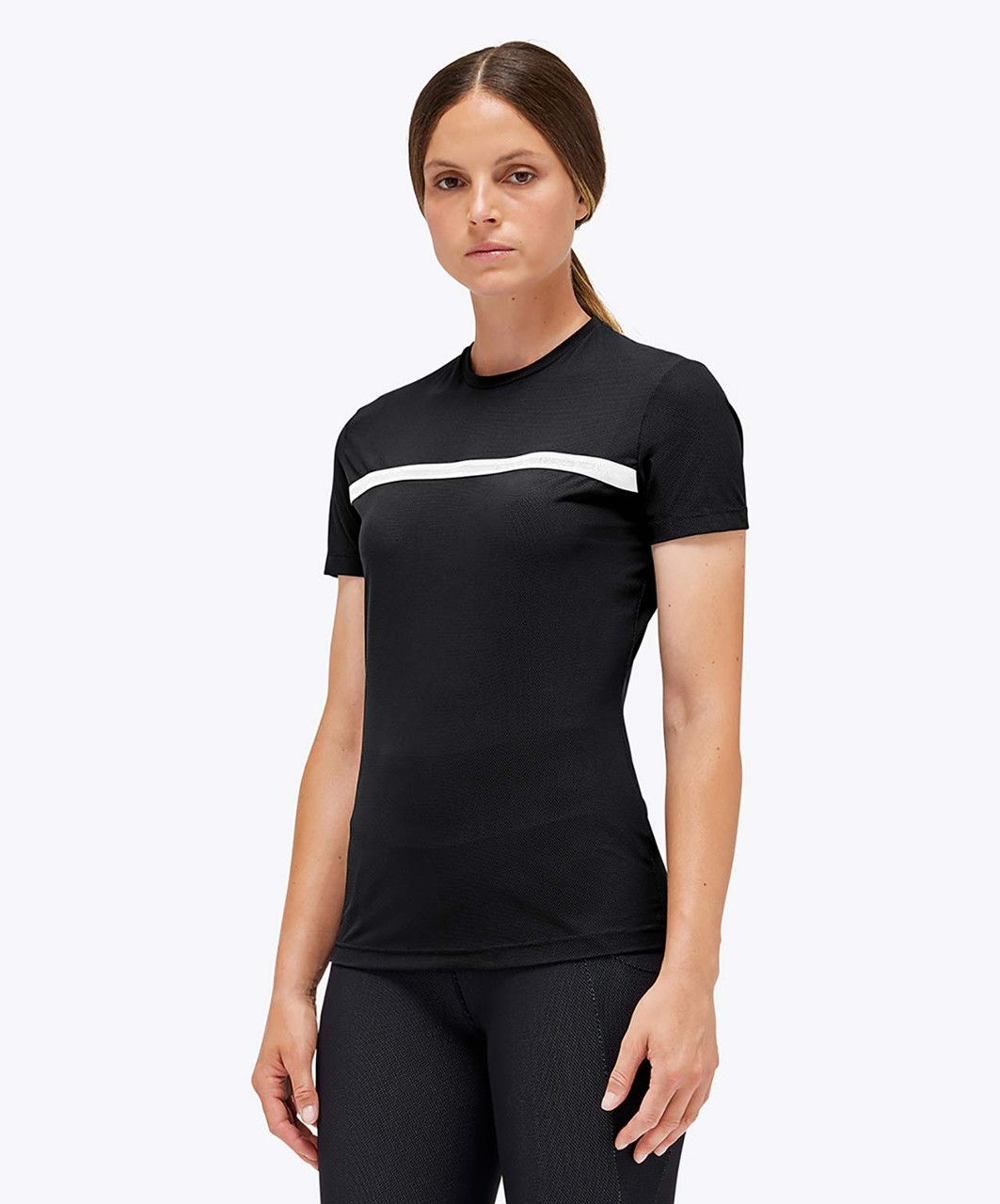 T-SHIRT DONNA CON RIGA CAVALLERIA TOSCANA