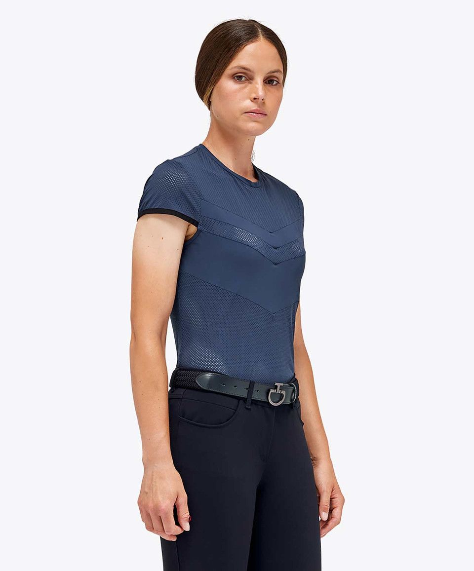 T-SHIRT DONNA TRAFORATA CAVALLERIA TOSCANA
