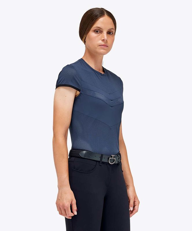 T-SHIRT DONNA TRAFORATA CAVALLERIA TOSCANA