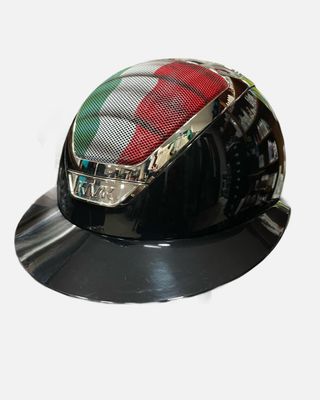 KASK NERO BANDIERA ITALIA