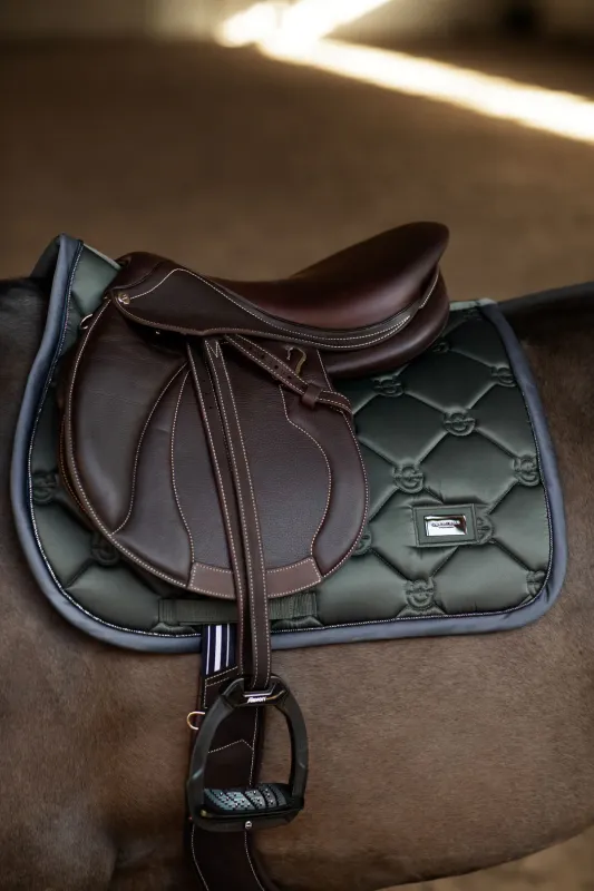 SET STTOSELLA E CUFFIA EQUESTRIAN STCKHOLM AVENUE GREEN