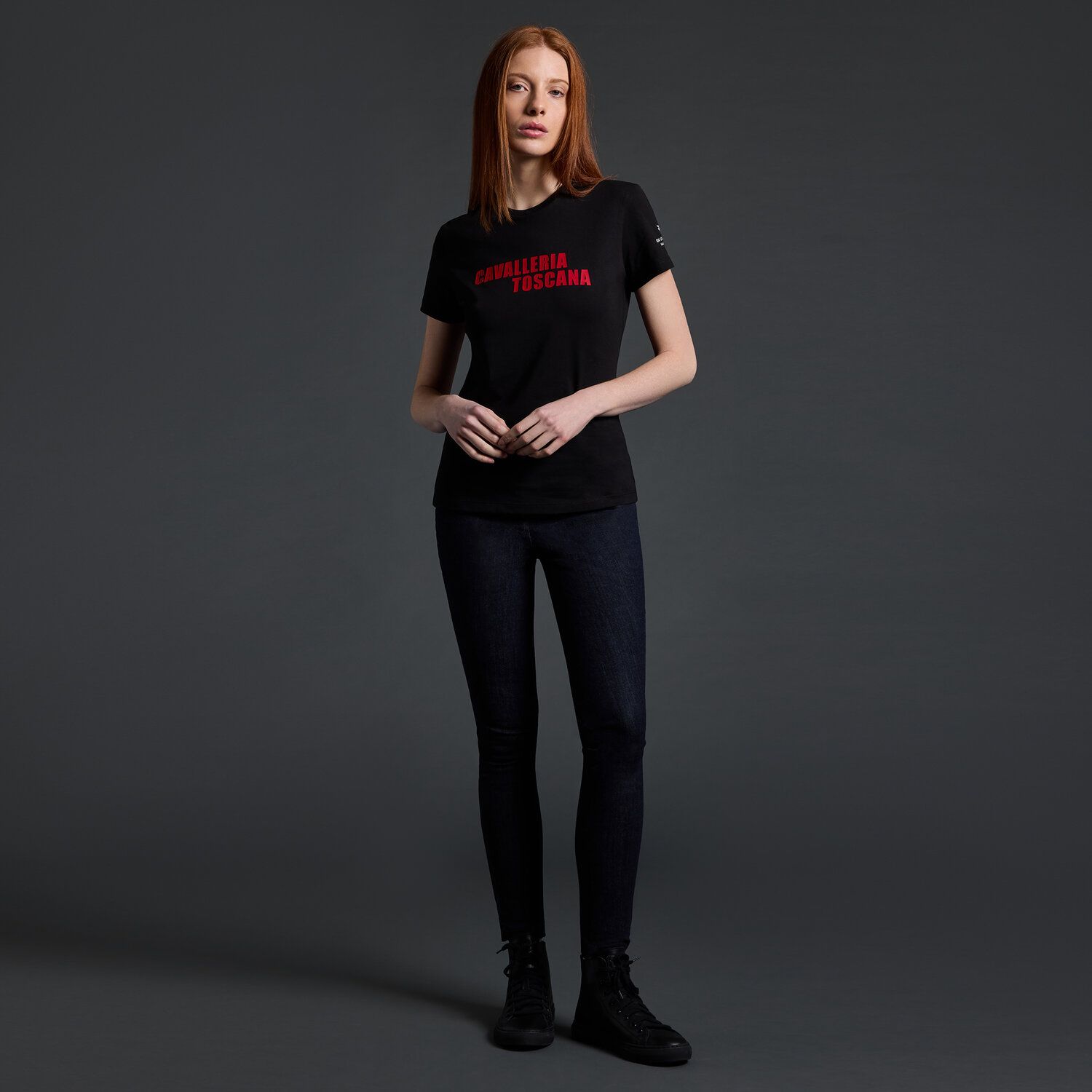 T-SHIRT DONNA CAVALLERIA TOSCANA X ROME GLADIATORS