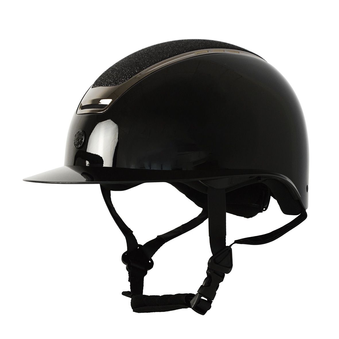 CASCO WINNER NERO LUCIDO VISIERA LARGA