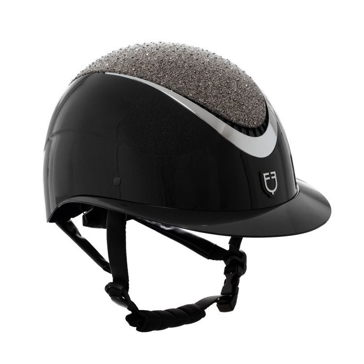 SET EQUESTRO CASCO STAR + SOTTOSELLA E CUFFIA NERO
