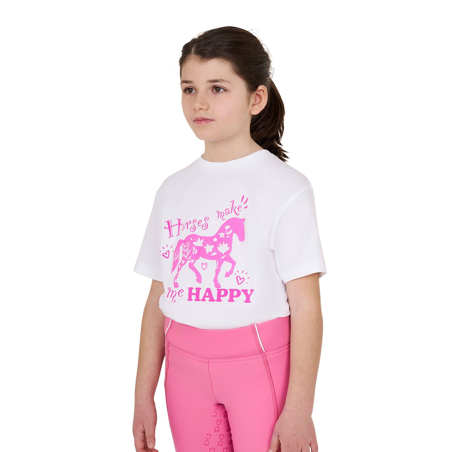 T-SHIRT BAMBINA MAKE ME HAPPY EQUESTRO