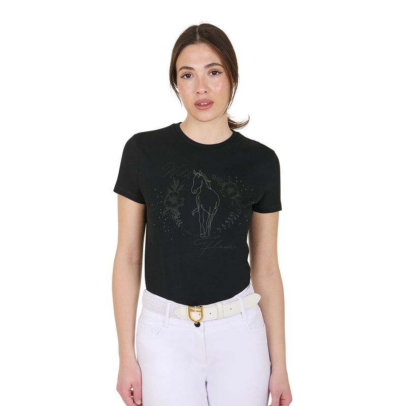T-SHIRT DONNA WILD FLOWER EQUESTRO