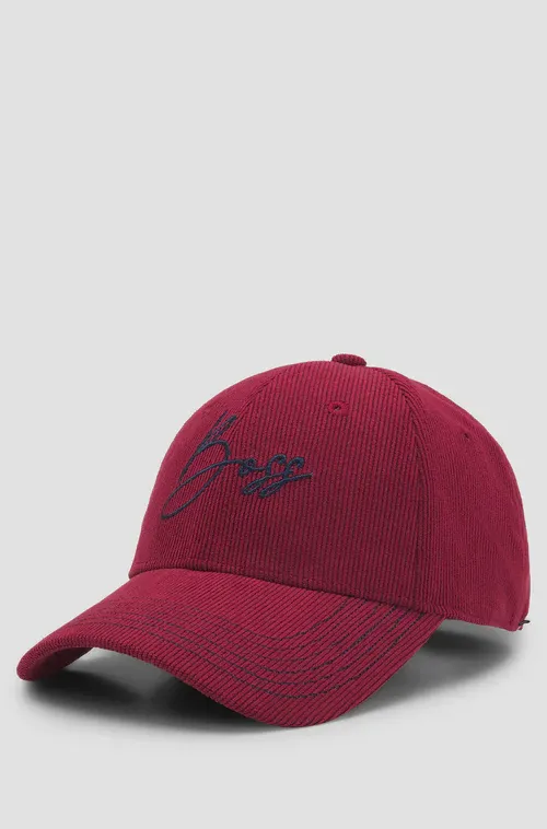 CAPPELLO IN VELLUTO LOGO IN CORDA HUGO BOSS