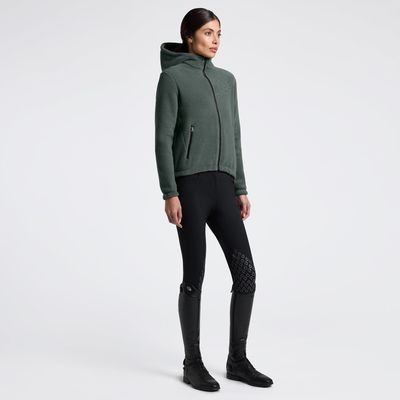 FELPA CON ZIP DONNA CAVALLERIA TOSCANA IN FLEENCE