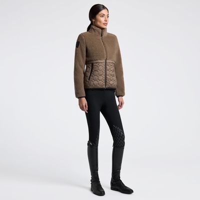 GIACCA DA DONNA CAVALLERIA TOSCANA IN PILE E NYLON GIACCA DA DONNA CAVALLERIA TOSCANA IN PILE E NYLON