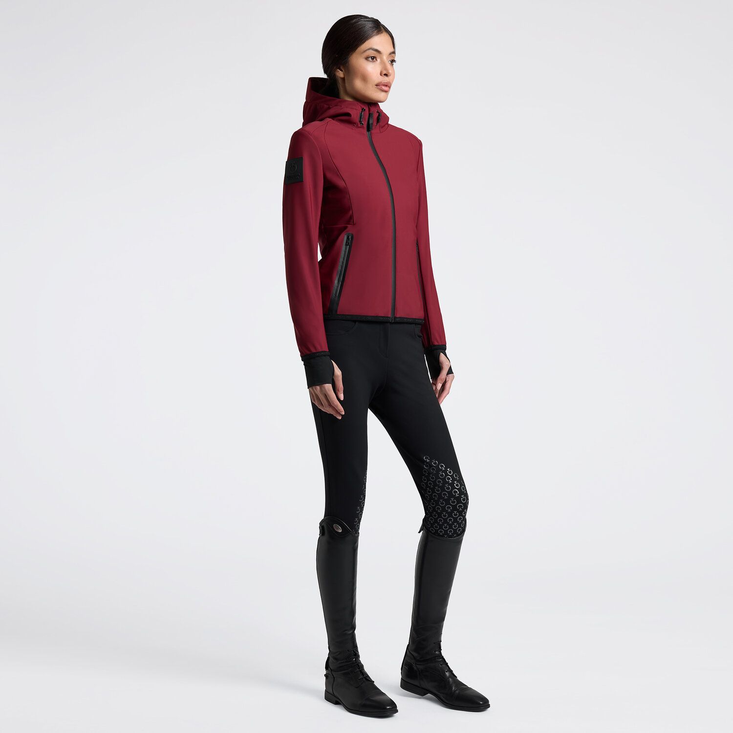 GIACCA SOFTSHELL TERMICA DA DONNA CON CAPPUCCIO CAVALLERIA TOSCANA