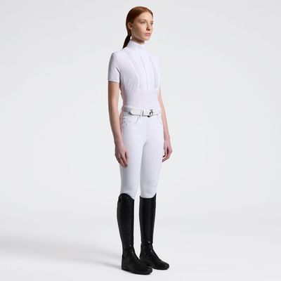 CAMICIA DA COMPETIZIONE DONNA CAVALLERIA TOSCANA IN JERSEY TECNICO E BOTTONI CAMICIA DA COMPETIZIONE DONNA CAVALLERIA TOSCANA IN JERSEY TECNICO E BOTTONI