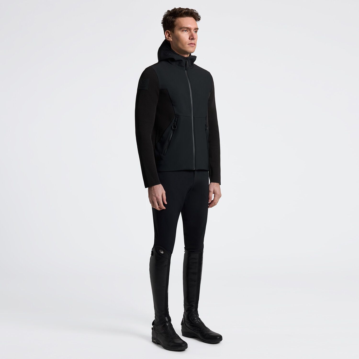 SOFTSHELL CAVALLERIA TOSCANA UOMO CON MANICHE IN MAGLIA