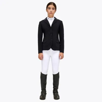 GIACCA DA CONCORSO 3 BOTTONI BAMBINA CAVALLERIA TOSCANA NERA