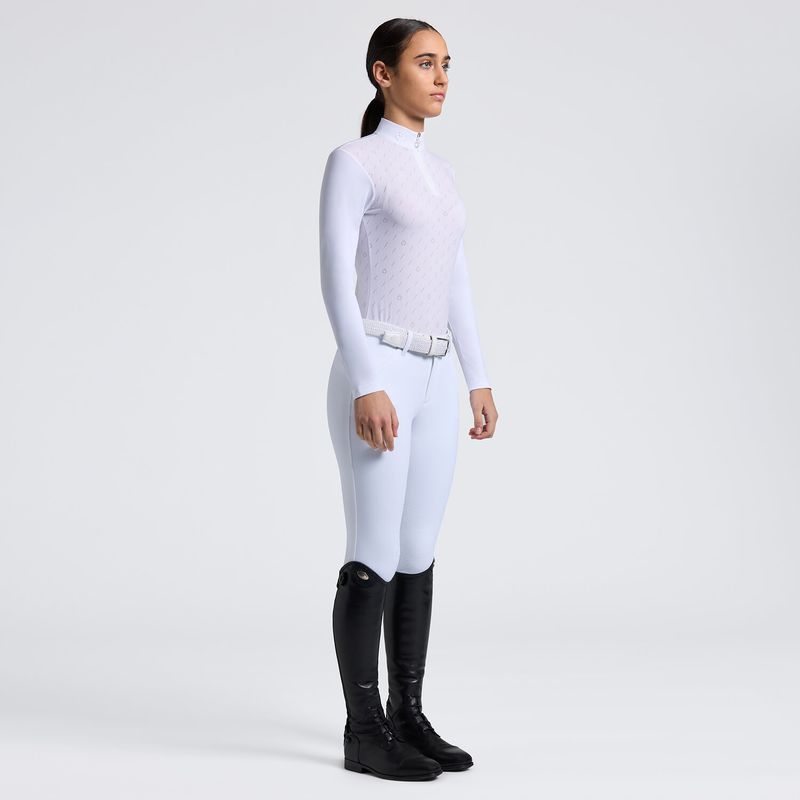 CAMICIA DA CONCORSO BAMBINA CAVALLERIA TOSCANA MANICA LUNGA JACQUARD CAMICIA DA CONCORSO BAMBINA CAVALLERIA TOSCANA MANICA LUNGA JACQUARD