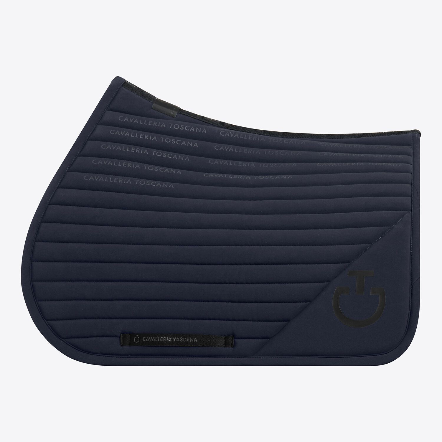 SET SOTTOSELLA + CUFFIA CAVALLERIA TOSCANA CON LOGO STAMPATO BLUE NAVY