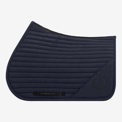 SET SOTTOSELLA + CUFFIA CAVALLERIA TOSCANA CON LOGO STAMPATO BLUE NAVY