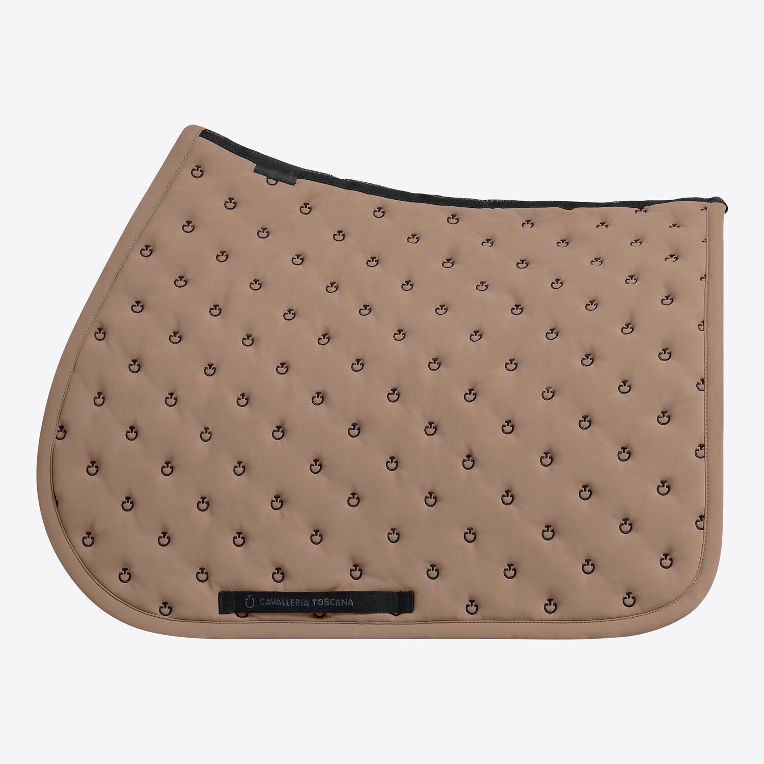 SET SOTTOSELLA + CUFFIA CAVALLERIA TOSCANA CON TRAPUNTATURA E MICROLOGO NOCCIOLA