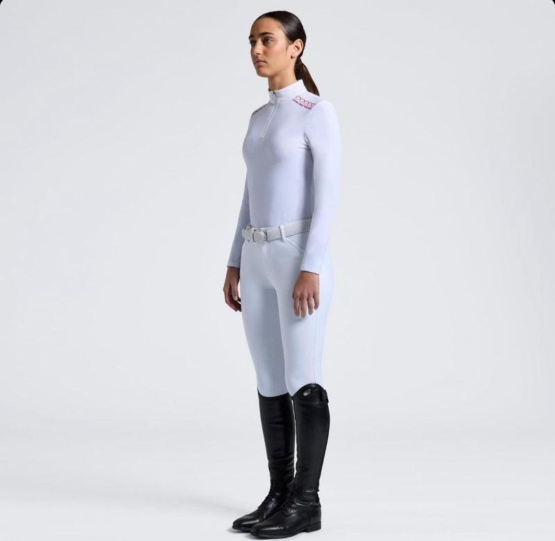 CAMICIA DA CONCORSO BAMBINA CAVALLERIA TOSCANA MANICA LUNGA CON CUORI CAMICIA DA CONCORSO BAMBINA CAVALLERIA TOSCANA MANICA LUNGA CON CUORI