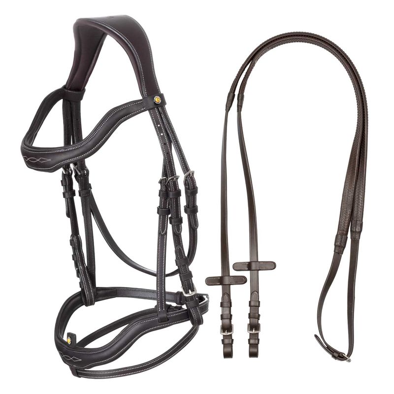 TESTIERA IN MORBIDA PELLE CUCITA EQUESTRO TESTIERA IN MORBIDA PELLE CUCITA EQUESTRO