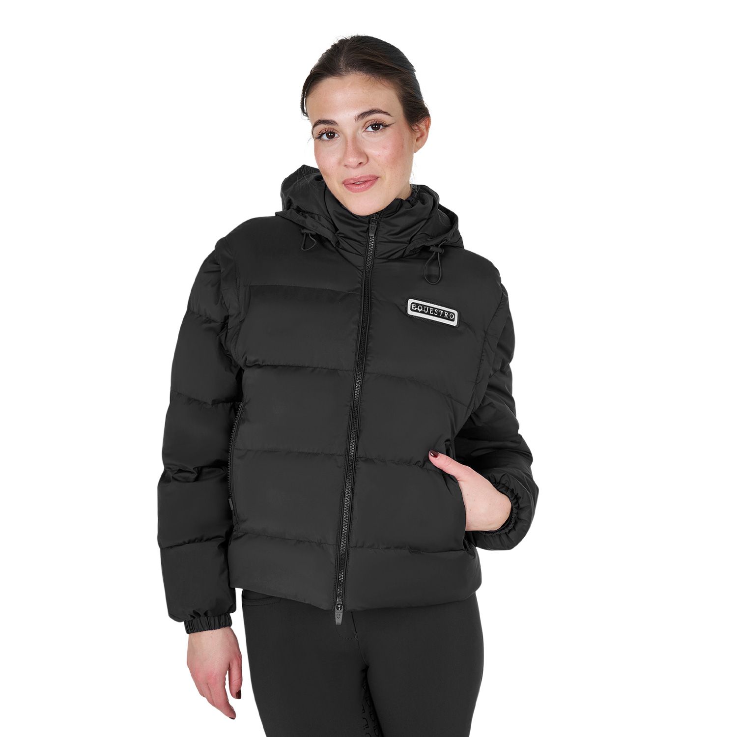 PIUMINO DA DONNA EQUESTRO 3 IN UNO CON INSERTI STACCABILI
