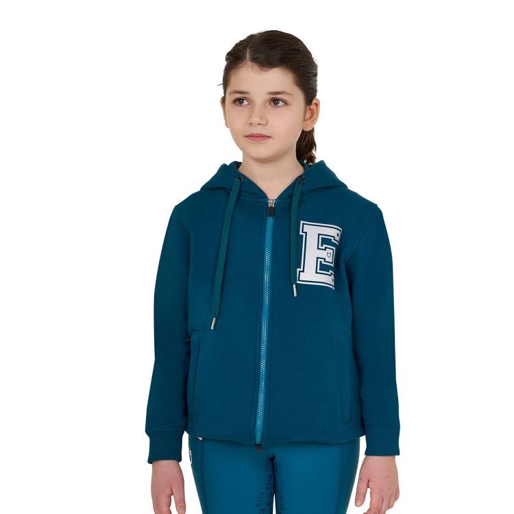 FELPA DA BAMBINA ISTITUZIONALE CON ZIP FRONTALE