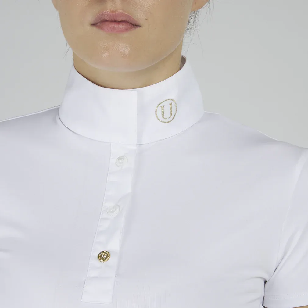 POLO DA COMPETIZIONE DONNA MANICA CORTA SPINEL U BLACK RIDER
