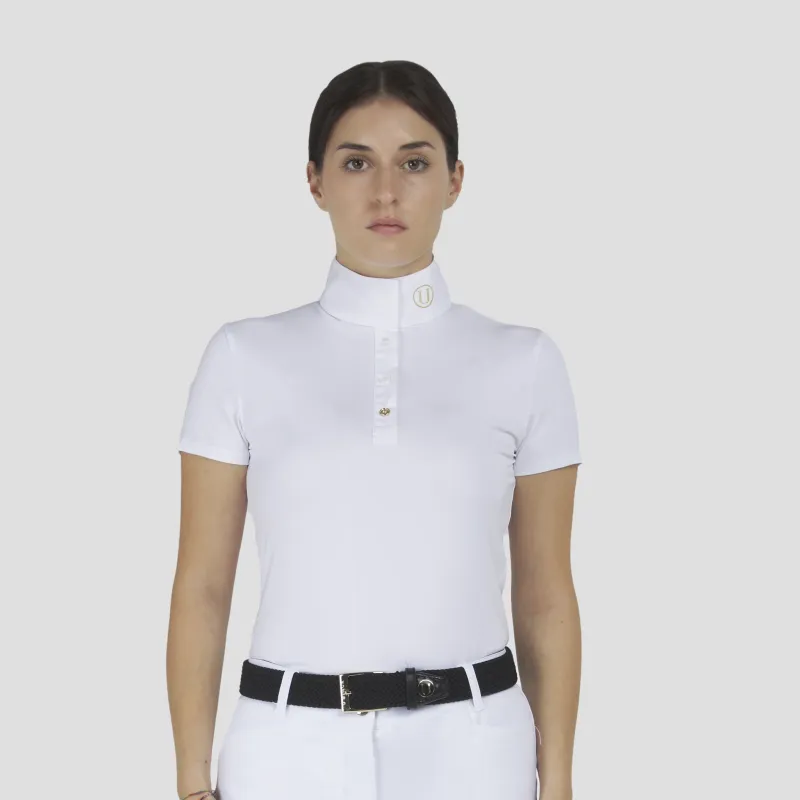 POLO DA COMPETIZIONE DONNA MANICA RUBY  U BLACK RIDER