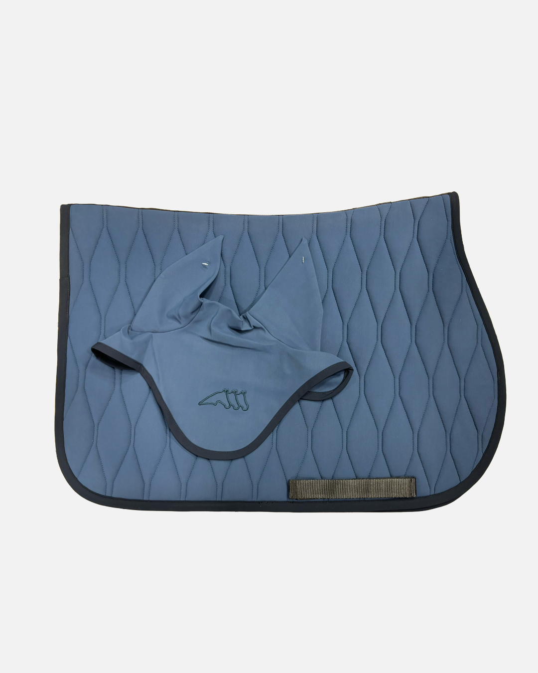 SET SOTTOSELLA + CUFFIA EQUILINE BLU PONY