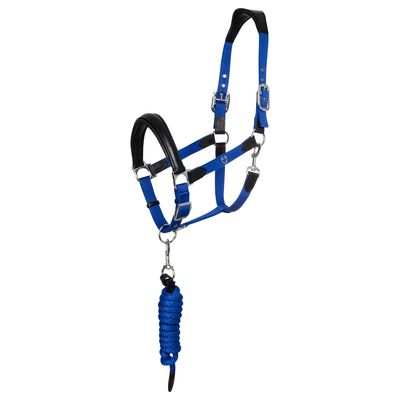 CAVEZZA + LUNGHINA IN NYLON CON INSERTI IN CUOIO EQUESTRO