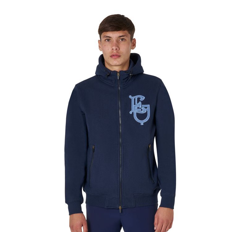 FELPA DA UOMO CON ZIP FRONTALE EQUESTRO