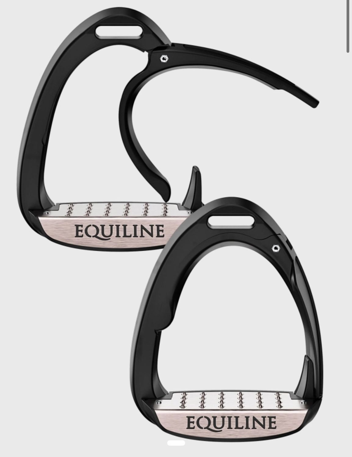 STAFFE DI SICUREZZA NERA OPACA EQUILINE X-CEL