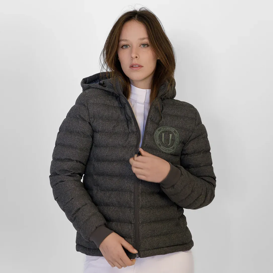 PIUMINO DONNA CRYSTAL U BLACK RIDER LIGHT SAGE